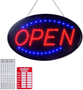 KEBE LED Open Signs for Business, Ultra Bright High Visibility Advertisement Board Electric Display Sign for Bar Hotel Shop Window Glass Door, 19"x10"
