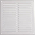 Vent Systems 10 x 10 Inch (Inner) White Vent Cover - Square Metal HVAC Return Air Grille with Mesh Screen - Register Wall Vent Duct Grill - Outdoor, Indoor, Crawlspace - Exhaust Ventilation Grill