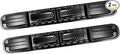Anti-Collision Patch Car Bumper Protector Trim Universal Anti-Scratch Strip for Front and Rear Bumpersper (Black Carbon Fiber Pattern, 2-Pack)