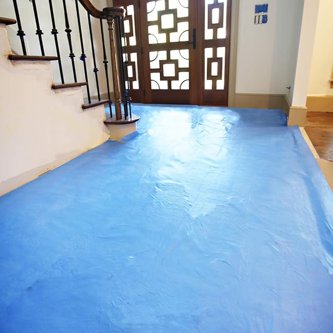 Trimaco Stay Put Surface Protector, Blues, 39.37-inch x 164.04-feet