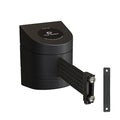 Crowd Control Warehouse - CCW Series WMB-220 Magnetic Wall Mount Retractable Belt Barrier - 15 Foot, Black Belt with Black ABS Case