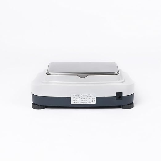 U.S. Solid Precision Lab Scale 1000g x 0.01g- High Precision Analytical Balance w/USB and RS232 Interface, Detachable Draft Shield, Calibration Weight,100-240 VAC
