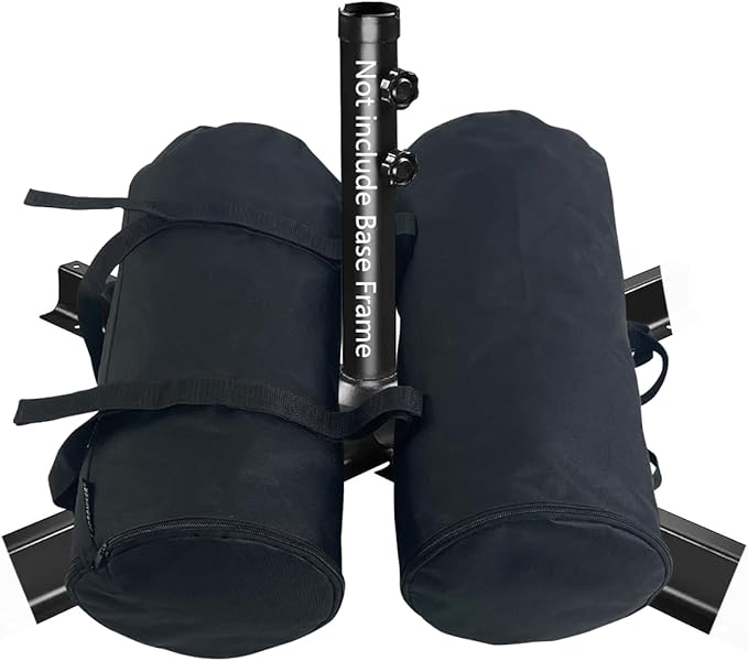 Umbrella Base Weight Sand Bags, 2 x 50 LBS Fillable Sand Bag for Umbrella Base, Cantilever Patio Umbrella, Trampoline, Outdoor Garden Backyard Furniture (Without Filler)