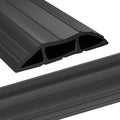 AGPTEK Heavy Duty Floor Cable Cover Cable Protector, 6.5 Ft Floor Cord Protector 3 Channels Floor Cord Cover (Mid Channel 0.62") Contains Cords, Cables and Wires, Good for Office, Home, or Outdoor