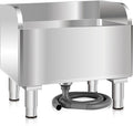 Commercial Floor Mop Sink，Stainless Steel Mop Service Basin，Floor Mount Mop Sink,Vertical industrial Sinks for balconies laundry rooms industries Restaurants (23.6”×16.1”×21.6”inch)
