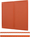 OmniWall Pegboard 2- Panel Side-By-Side Set 32-Inch Tall x 32-Inch Wide Metal Pegboard For Garage & Home Storage Orange