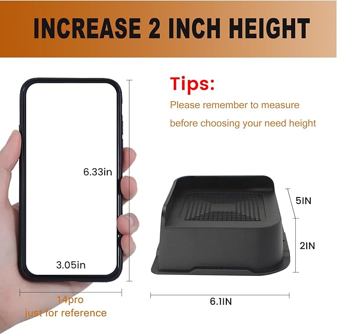 Bed Risers 2 inch, 3 inch, 4 inch, 6 inch or 8 inch Heavy Duty Furniture Risers, Up to 6000 Lbs L Shaped Design Bed Lifts Blocks for Couch Desk Sofa Table (Black, 2 Inch 4 Pack)