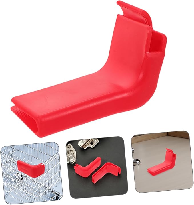 BESPORTBLE Supermarket Cart Safety Strip Front Bumper Protector Plastic Corner Guard Strip Impact Absorbing Tool Replacement for Shopping Cart Edge