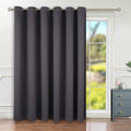 BGment Fashion Sliding Door Curtain 120 X 96 Inches, Wide Thermal Blackout Curtains Room Darkening Room Divider Window Curtain, 1 Panel, Dark Grey, 96 Length X Wide 120
