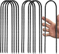 12" Trampoline Stake Anchors high Wind u Stakes for Ground Anchor Heavy Duty Stakes Trampoline Anchors Accessories (Black-8PCS)