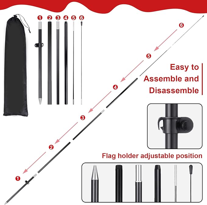 Buryeah 3 Sets Now Open Feather Flag Pole Kit for Business Advertising 7 ft Open Flag Banner Sign with Pole Kit Ground Stake and Portable Bag for Outside Ground (Multicolor)