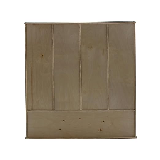 Factory Direct Partners 13139-NT Birch 4-Section Coat Locker with Bench, Storage Cubbies and Coat Hooks - Natural