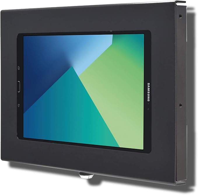 TABcare Locking Anti-Theft Metal Case for Samsung Galaxy TAB A 8.0 2019 for Kiosk, POS, Store, Show Display, Time Clock (TAB A 8.0 2019 SM-T290, Black)