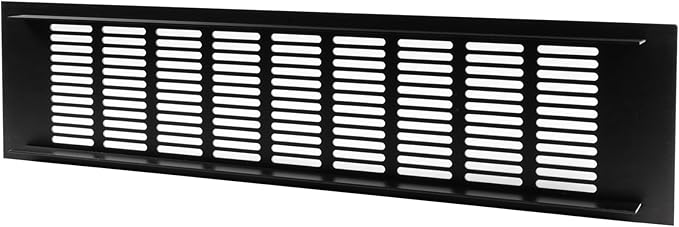 Vent Systems 15.75 x 3.94 (Outer Size) Air Supply Ventilation Grille - Brown Aluminum Rectangle Intake/Exhaust Door Vent Deflector - HVAC for Home Improvement Floor, Wall Duct Cover