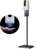 Luxton Home Automatic Hand Sanitizer Dispenser with Stand and Drip Catcher and Refillable Bottle for Restaurants, Schools, Churches - Sanitizer Stand