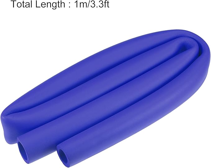 uxcell Foam Tubing for Handle Grip Support, 22mm ID 32mm OD 1m Length Blue