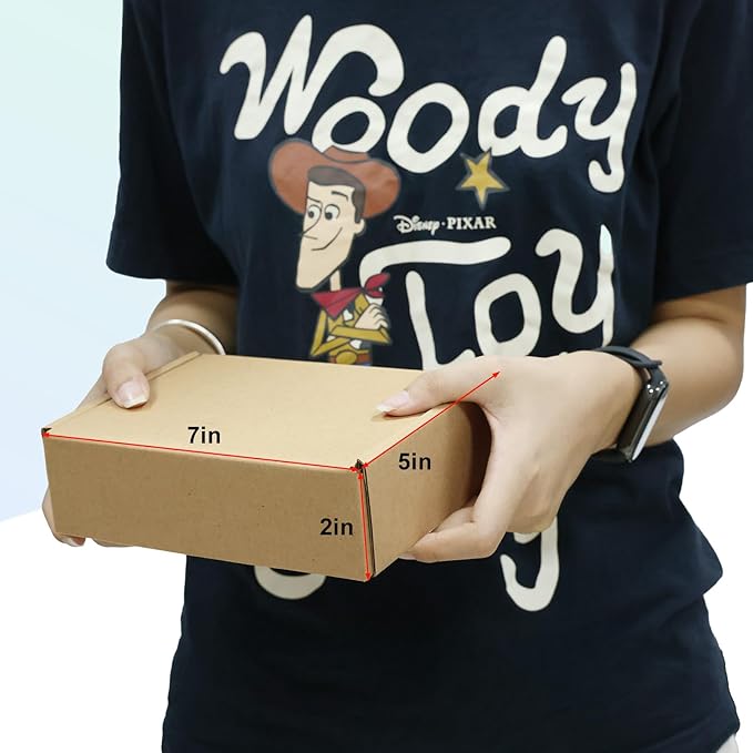 MEBRUDY 7x5x2 Inches Shipping Boxes Pack of 40, Small Corrugated Cardboard Box for Mailing Mailer Packing, Brown