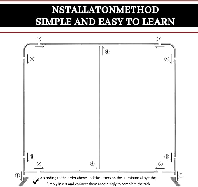 Custom Tension Fabric Display Backdrop Trade Show Backdrop Banner Stand for Weddings, Events, Booth (Double Sided Print 7.5x16 Ft)