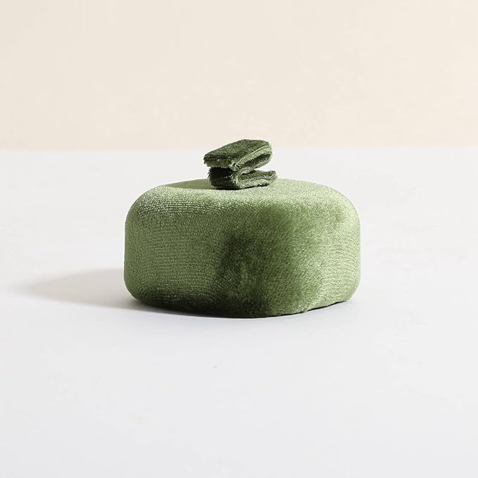 GemeShou Green Ring Display Stand for Jewelry, Velvet Single Ring Holder for selling, Cute Jewelry Display for Show【Green】