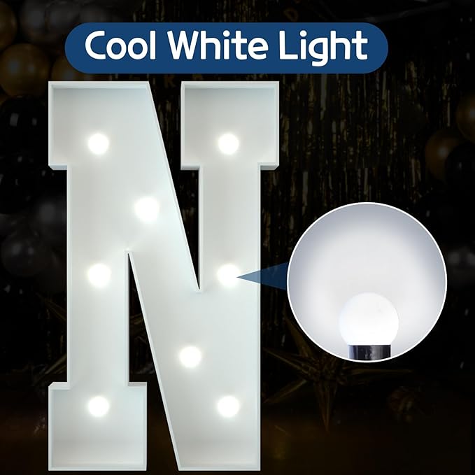 Marquee Letters 3 Feet Tall Large Light Up Letters Decorations Wedding Engagement Proposal White Party Decorations Marry Me Sign Big Cardboard Backdrop N