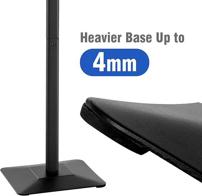 YIYO Sign Stand Poster Stand，adjustable heavy duty pedestal Sign Holder Floor Stand，aluminium frame floor standing for display 8.5*11 inch，Black (8.5*11 Black)