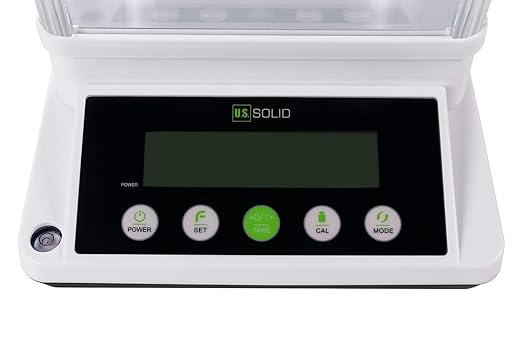 U.S. Solid Digital Analytical Balance 210 g × 0.001 g, High Precision Lab Scale with Front and Rear 2 LCD Screens for Multi-Angle Viewing, Ideal for Laboratory, Research & Education