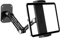 Tablet Wall Mount Holder, Aluminium Extendable iPad Wall Holder, with 360°Rotating Base Adjustable and Foldable for iPad Pro Air Mini, Galaxy Tab, All 4.7-13" Phones and Tablets