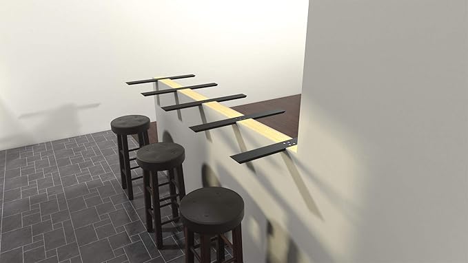 The Original Granite Bracket Flat Wall Aluminum Countertop Support Bracket (10) 1 Count,American Made, Countertop Support, Kitchen Projects, Outdoor Projects, Commercial Spaces, DIY Home Renovations