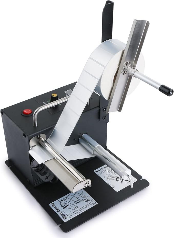 U.S. Solid Automatic Label Dispenser w/Counter - Speed Adjustable Label Dispensing Machine - Width 10-115MM Length 8-130MM - Translucent and Opaque Labels