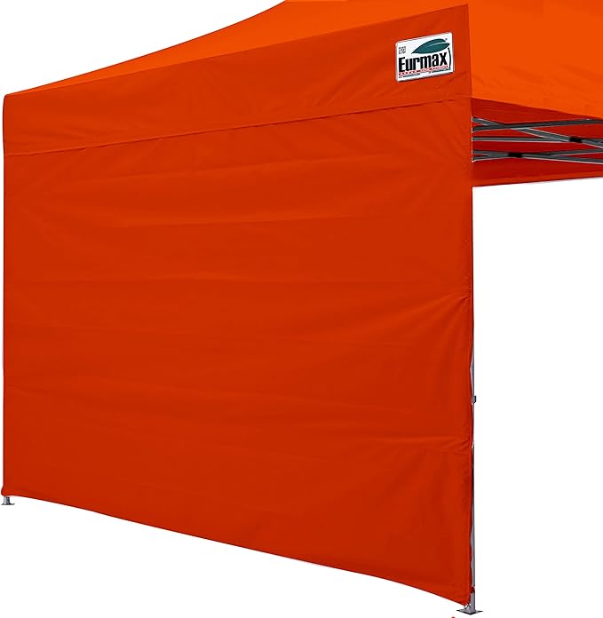 Eurmax USA Instant Canopy SunWall 10x10 Canopy Wall Sidewall Canopy Tent Sidewalls for Pop Up Canopy Tent,1 Pack Sidewall Only (Orange)