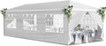 10x30 FT Party Tent, Outdoor Wedding Tents for Parties, Canopy Event Tent with 7 Removable Sidewalls, Waterproof Gazebo Shelter for Birthday Parties, Weddings, BBQs & Events (10X30FT-7Sides White)