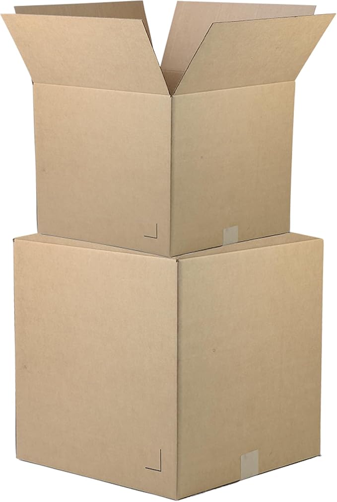 The Boxery 16"x14"x10" Brown/Kraft Corrugated Cardboard Shipping Boxes 25-Pack | Mailing, Packing, Moving & Storage for Business/Home – Durable - Eco-Friendly, Recyclable - Made in the USA
