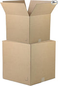 The Boxery 18"x14"x6" Brown/Kraft Corrugated Cardboard Shipping Boxes 25-Pack | Mailing, Packing, Moving & Storage for Business/Home – Durable - Eco-Friendly, Recyclable - Made in the USA