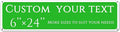 Custom Sign, custom street sign，Aluminum Weatherproof Metal Sign Multiple Sizes, Customize for street, Business, Workplace, office, Home, festival,Delivery Signs(6 * 24 Inch)