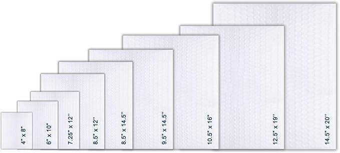 10.5x16 inches Poly Bubble Mailer Self Seal Bubble Shipping Envelopes 2.5 Mil 100 Pack