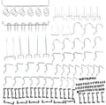 Eujgoov Pegboard Hook Set 51 Pcs, Organize Screwdrivers, Wrenches and Pliers on Pegs for Heavy Duty Tools Storage Support for Storing Tools, Pulling Lines and Organizing Items