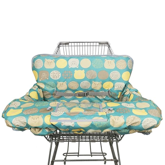 Shopping Cart Covers for Baby Girl boy, High Chair Cover for Toddler, Grocery Cart Cover (Polka Cute)
