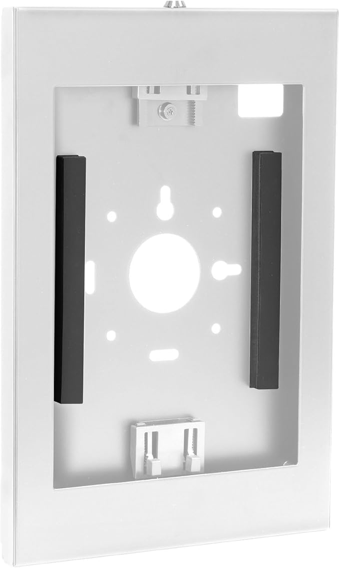 Mount-It! Anti-Theft Tablet Wall Mount, Low Profile Wall Kiosk with Secure Lockable Steel Enclosure, Locking Tablet Mount for iPad Generations 7-10, Pro, Air, 10.2 inch, 10.9, White