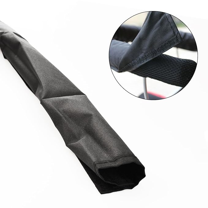 2Pcs Baby Stroller Armrest Protective Cover, Replacement Foam Handle Cover Pushchair Handle Covers Waterproof, Pushchair Handlebar Sleeve Toddler Pram Bumper Handle Warmer Gloves Cover Magnet Closure