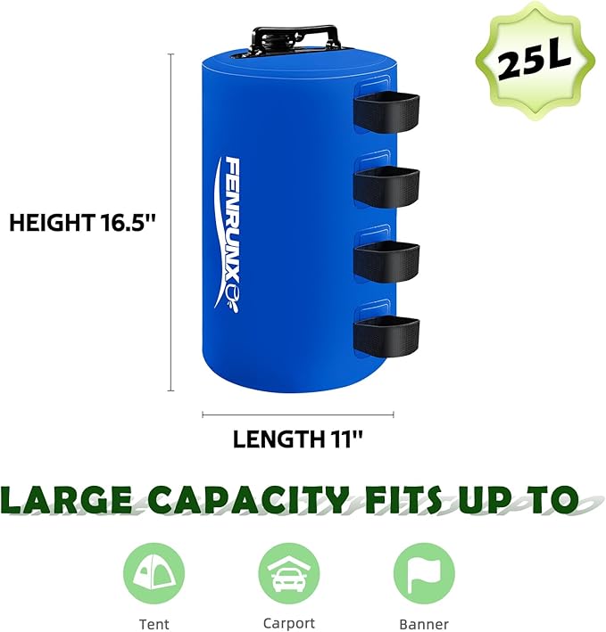 Canopy Water Weight Bag,440 LBS Heavy Duty Tent Weights Set of 8 Leg Weights for Pop Up Canopy,Tent,Gazebo,Carport,Blue