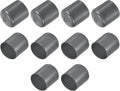 uxcell 10pcs Rubber End Caps 42mm ID Vinyl Round End Cap Cover Screw Thread Protector Dark Grey