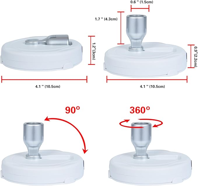 LED Spotlight, Battery Operated Picture Lights, Uplighting Indoor, Puck Lights with 2 Remote, Dimmable Spot Up Light for Wall Display Dartboard Painting Artwork Accent