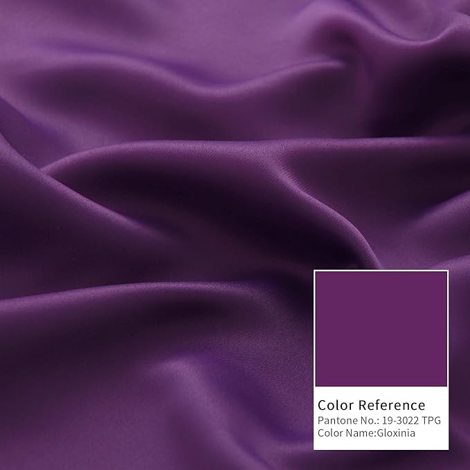 BGment Purple Sliding Door Curtain 120 Inch Long - Wide Room Darkening Room Divider Curtain for Bedroom Privacy Themral Insulated Grommet Room Separator Drape, 1 Panel, 100 X 120
