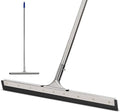 Floor Squeegee Scrubber 55inch Long Stainless Steel Handle with 22inch Wide Silicon Rubber Blade - Perfect Squeegee Broom for Floor Washing and Drying Shower Glass, Marble, Wood Surfaces