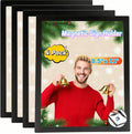 4 Pack Magnetic Sign Holder 8.5 x 11, Self-Adhesive Magnetic Display Picture Frames Mount Sign Holder, Magnet Photo Sleeves Document Holder for Fridge Wall Window Office Poster Store