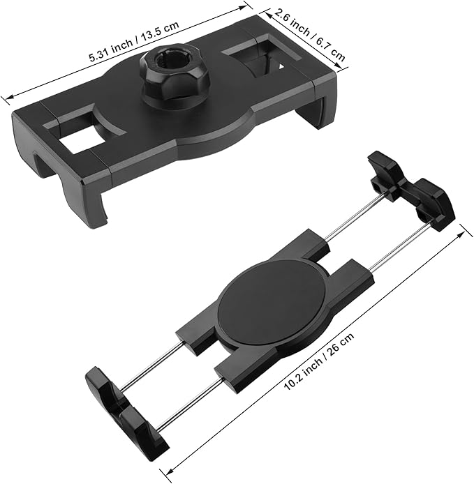 Foldable Wall Mount iPad Holder Tablet Mount Stand,360° Adjustable Tablet Holder,2-Stage Extendable Articulating Aluminum Alloy Arm,Compatible with 4.7~12.9" iPad/Nexus/e-Reader/Switch/iPhone