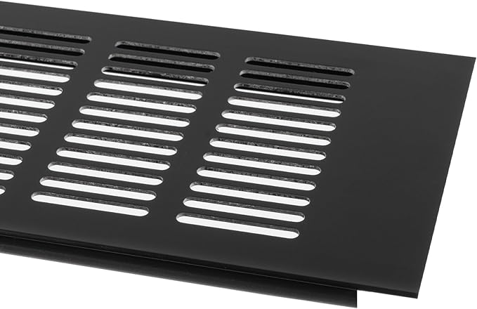 Vent Systems 15.75 x 3.94 (Outer Size) Air Supply Ventilation Grille - Pack of 2 - Brown Aluminum Rectangle Intake/Exhaust Door Vent Deflector - HVAC for Home Improvement Floor, Wall Duct Cover
