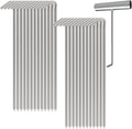 Metal Tent Stakes Heavy Duty 9 Inch with Puller Tool, 25 Pack Anti-Rust Galvanized Steel Ground Anchors Camping Tarp Stakes for Inflatables Outdoor Decorations