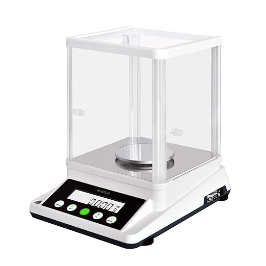 U.S. Solid Digital Analytical Balance 110 g × 0.001 g, High Precision Lab Scale with Front and Rear 2 LCD Screens for Multi-Angle Viewing, Ideal for Laboratory, Research & Education