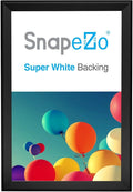 SnapeZo Notice Frame 11x17 Inches, Black 1.7 Inch Aluminum Profile, Front-Loading Snap Frame, Wall Mounting, Wide Series